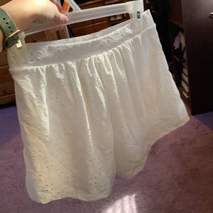 Simple and Stylish Lace White Shorts